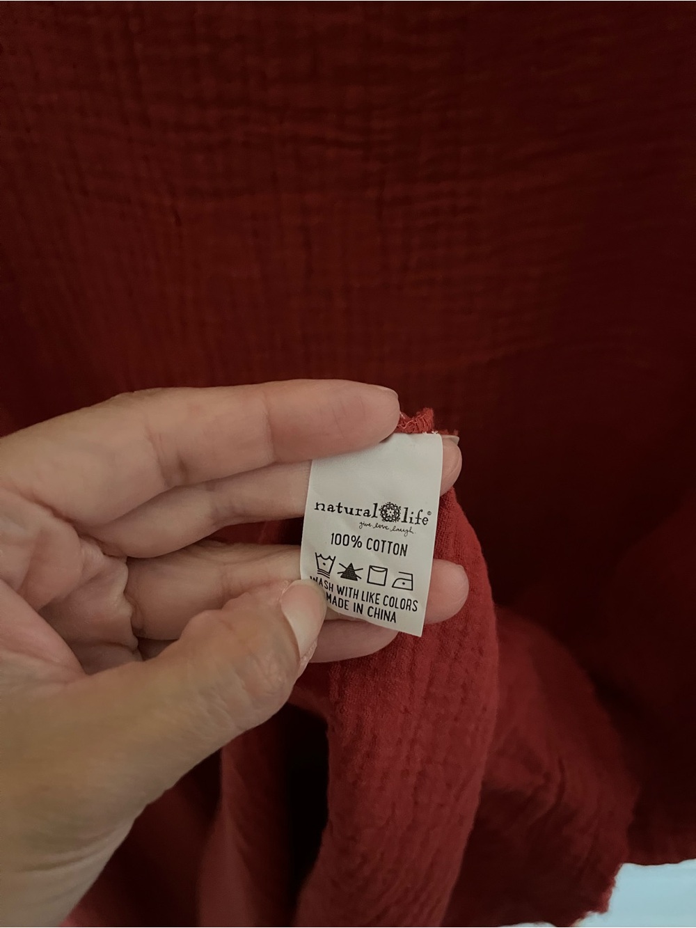 Natural Life NWT Size XL Cotton Gauze Lightweight Popover Tunic Comfort Cozy - Picture 4 of 6